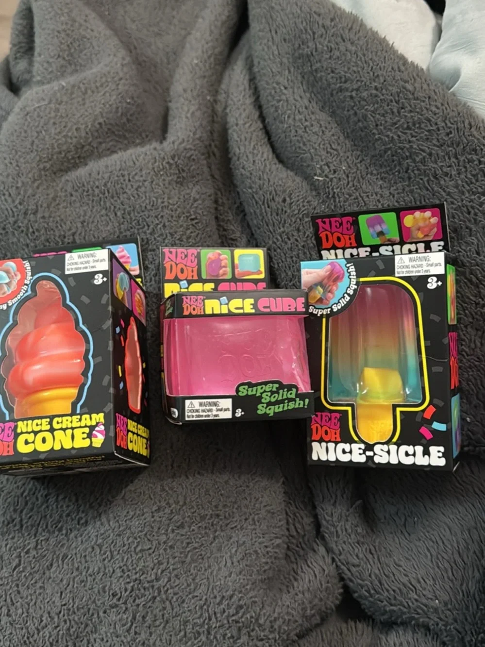 Nice-Sicle & Nice Cream Cone Squishy Set - Pink and Multicolor